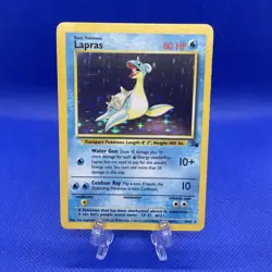 Lapras - 10/62 - Pokemon Fossil Unlimited Holo Rare Card WOTC MP - Image 1
