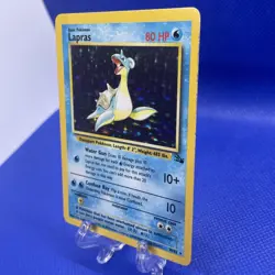 Lapras - 10/62 - Pokemon Fossil Unlimited Holo Rare Card WOTC MP - Image 3