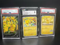 Pikachu Graded Cards Lot PSA CGC 9 Slabs Illustration Contest Worlds V Union - Image 1