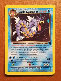 Dark Gyarados Holo Team Rocket 2000 Pokemon Card 8/82 Unlimited LP Rare WOTC - Image 1