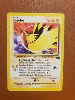 Zapdos 23 Black Star Promo Rare Pokemon TCG Card 2000 NM - Image 1