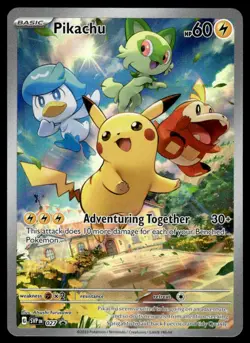 Pokemon TCG SV: Scarlet & Violet Promo Cards #027 Pikachu NM - Image 1