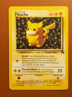 "Ivy" PIKACHU Card BLACK STAR PROMO Set #1 Wizard of the Coast League LP Pokemon - Image 1