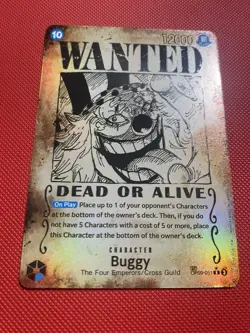 Buggy 051 Wanted Poster OP09-051 Emperors in the New World One Piece Card TCG - Image 3