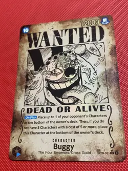 Buggy 051 Wanted Poster OP09-051 Emperors in the New World One Piece Card TCG - Image 4