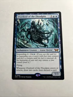 Overlord of the Floodpits - Duskmourn: House of Horror MTG Plus Bonus Card!!! - Image 1