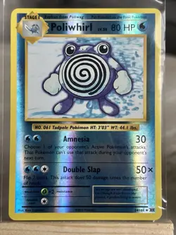 Pokemon TCG Poliwhirl 024/108 + Poliwrath 025/108 Evolutions Holo Rare Card Set - Image 3