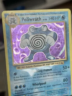 Pokemon TCG Poliwhirl 024/108 + Poliwrath 025/108 Evolutions Holo Rare Card Set - Image 5