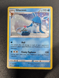 Glaceon SWSH 192 Black Star Promo Sword & Shield Holo Rare Pokemon Card - Image 1