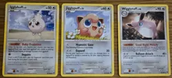 Pokemon Card Igglybuff Jigglypuff Wigglytuff Set Great Encounters /106 Rare - Image 1