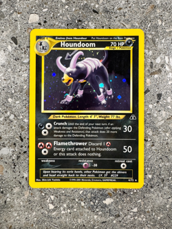 Pokemon TCG Cards Houndoom 4/75 Neo Discovery Holo Rare LP - Image 1