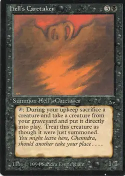 MTG Hell's Caretaker (NM) Legends LEG Magic - Image 2
