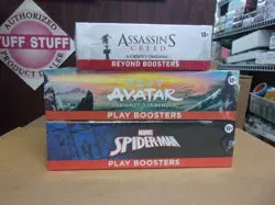 MTG AVATAR PLAY + SPIDER-MAN PLAY + ASSASSIN'S BEYOND BOOSTER BOX LOT - Image 1