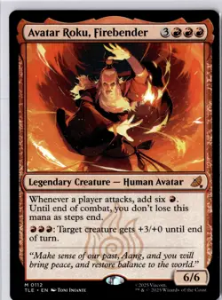 Avatar Roku, Firebender - MTG - The Last Airbender Magic - NM M 0112 - Image 1
