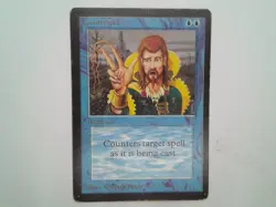 MTG Counterspell Beta Magic the Gathering MODERATE TO HEAVY PLAY X1 - Image 1