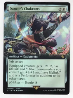 MTG Final Fantasy Commander Foil Rare #0105 Dancer's Chakrams - Image 1