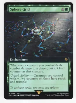 MTG Final Fantasy Commander Foil Rare #0123 Sphere Grid - Image 1