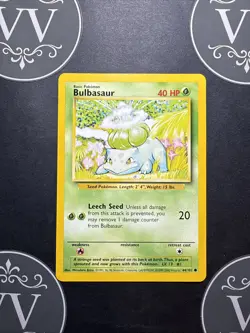 Pokemon TCG Bulbasaur Base Set 44/102 Regular 1999-2000 Wizards Base Set... - Image 1