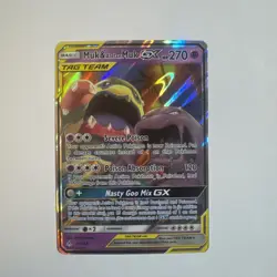 Pokemon TCG Muk & Alolan Muk GX 61/214 Sm-Unbroken Bonds Full Art Holo LP+/NM - Image 1