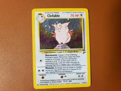 Clefable - 5/130 - Holo Rare - Unlimited Edition PL/MP, English Pokemon Base Set - Image 1