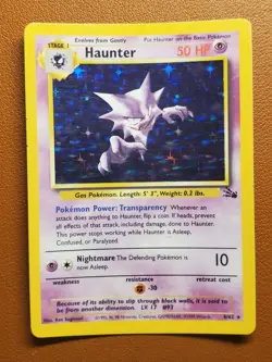 Haunter 6/62 Holo Rare Fossil Unlimited 1999 Vintage Pokemon TCG LP - Image 1
