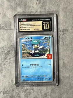 2025 POKEMON JPN MEGA EVOLUTION MCDONALD'S PROMO #019/M-P QUAXLY CGC 10 PRISTINE - Image 1