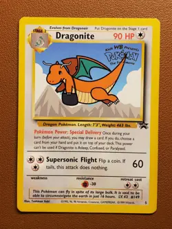 Delivery Dragonite Pokemon Kids WB Presents The First Movie WotC Promo #5 LP - Image 1