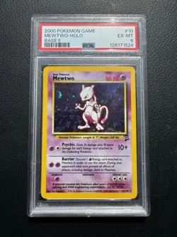 PSA 6 - 2000 Pokemon Game, Mewtwo-Holo, Base II - Image 1