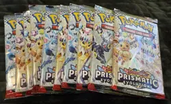 Pokemon Prismatic Evolutions Booster Packs Lot of 10 - New/Sealed - Image 1