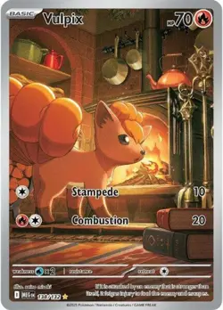 NM-Mint Vulpix - 138/132 - Illustration Rare Pokemon Mega Evolution - Base Set - Image 1