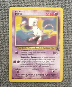 Pokemon TCG Mew Wizards Black Star Promos 8 Regular Promo - Image 1