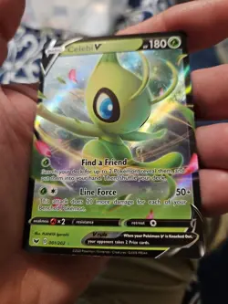 Celebi V - 001/202 Sword & Shield Ultra Rare Pokemon - NM/MINT - Image 2