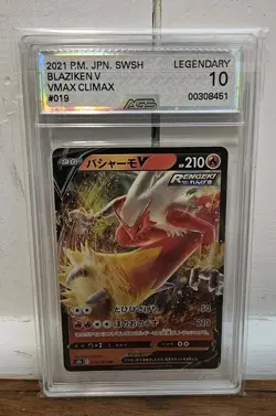 Pokemon TCG Blaziken V #019 Japanese AGS Legendary 10 - Image 1