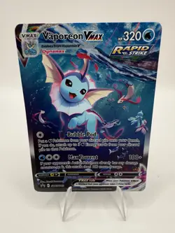 Vaporeon VMAX ⭐ SWSH182 Promo Holo SWSH Black Star 2019 Pokemon - Image 1