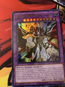 Evil HERO Neos Lord SUDA-EN031 Supreme Darkness 1st Edition - Image 1