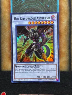 Yugioh Hot Red Dragon Archfiend HSRD-EN040 Super Rare 1st Ed NM - Image 1