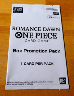 ONE PIECE CARD ENGLISH RARE BOX PROMO PACK X1 OP-01 BOOSTER SEALED NEUF MINT - Image 1