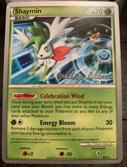 Shaymin 8/95 - Holo - HGSS Unleashed - Pokemon Card - NM World Championships - Image 1