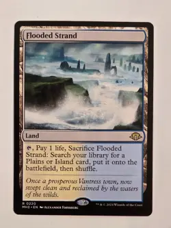 Flooded Strand R0220 Regular Modern Horizons 3 Magic the Gathering NM - Image 1