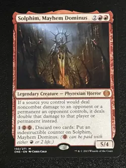 MTG Phyrexia: All Will Be One Solphim, Mayhem Dominus 150/271 NM Mythic - Image 1