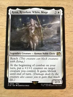 MTG Final Fantasy Rosa, Resolute White Mage 0555 Non-Foil - Image 1