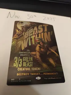 MTG Beast Within Secret Lair Drop Series, Foil, Near Mint Condition - Image 1