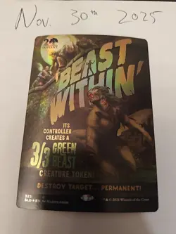 MTG Beast Within Secret Lair Drop Series, Foil, Near Mint Condition - Image 2