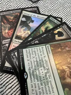Magic The Gathering Collection - Lands, Rares, Commons, Decks, Dice, And Sleeves - Image 5
