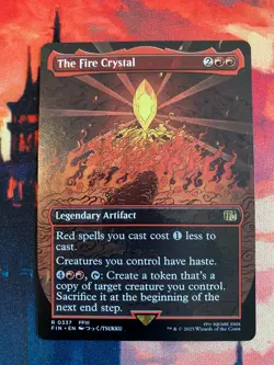 MTG Final Fantasy The Fire Crystal Borderless - Image 1