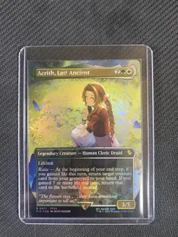 Aerith, Last Ancient (Borderless) (Chocobo Track Foil) R 471 Commander: FF MTG - Image 1