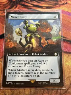 Mister Gutsy - Extended Art Fallout MTG - Image 2