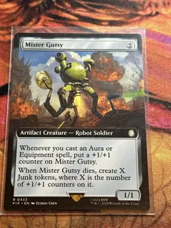 Mister Gutsy - Extended Art Fallout MTG - Image 5