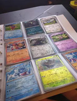 Foil Shiny Pokemon Card Lot With Binder - Image 2