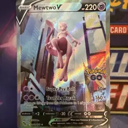 Mewtwo V (Alternate Full Art) 072/078 Pokemon GO Holo - Image 1